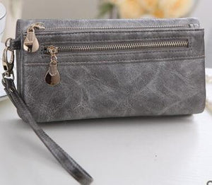 Planet Gates Gray Design Women Wallet Long High Quality Female Clutch Zipper Wallets Big Capacity Purse cell Phone bag Pocket