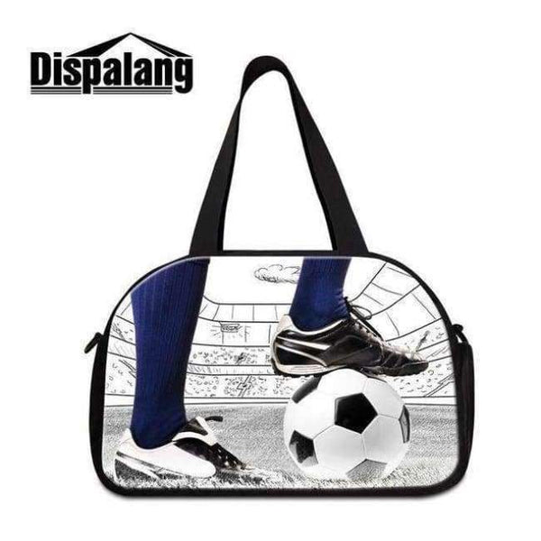 Planet Gates Gray Dispalang Overnight Duffle for Unisex Large Capacity Foldable Clothes Bag Sling Shoulder Multi Functional Luggage Footballl Logo
