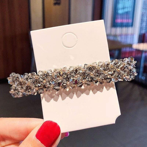 Elegant Shining Crystal Barrettes For Women Hair Ornament Headband Sweet Hair Clips Hairpins Fashion Hair Accessories