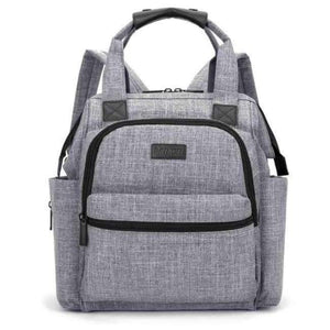 Planet Gates Gray Fashion Diaper Bag Baby Bag Waterproof Lightweight Multifunctional Mom Backpack Maternity Bag for Baby Care