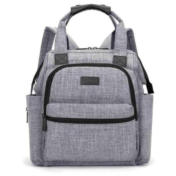 Planet Gates Gray Fashion Diaper Bag Baby Bag Waterproof Lightweight Multifunctional Mom Backpack Maternity Bag for Baby Care