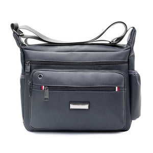 Planet Gates Gray Fashion Mens Shoulder Bags High Quality Oxford Casual Messenger Bag Business Men's Travel Bags