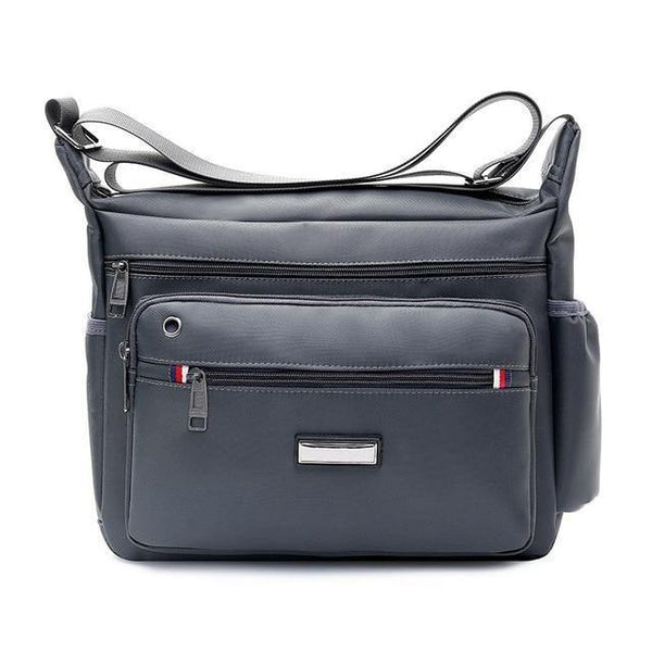 Planet Gates Gray Fashion Mens Shoulder Bags High Quality Oxford Casual Messenger Bag Business Men's Travel Bags