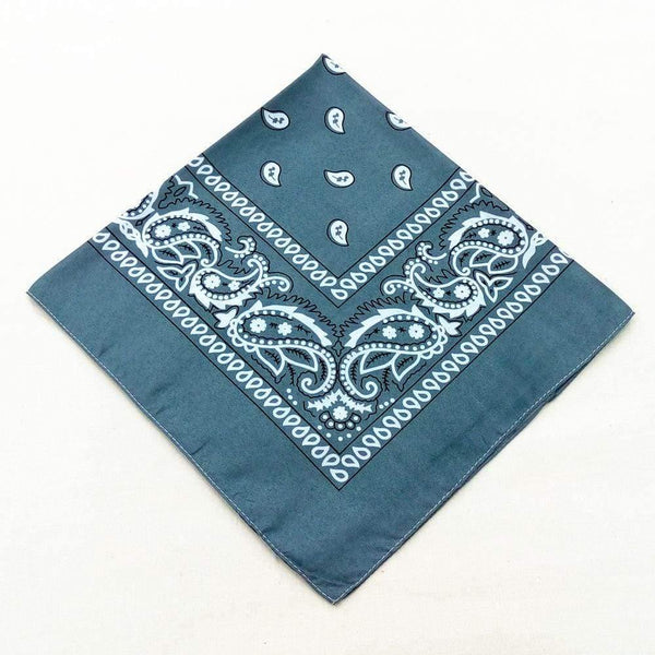Fashion Women Cotton Bandana Scarf Square Female Bandanas 55cm*55cm Headwear Rock Girls Head Scarf Headbands Hair Accessories