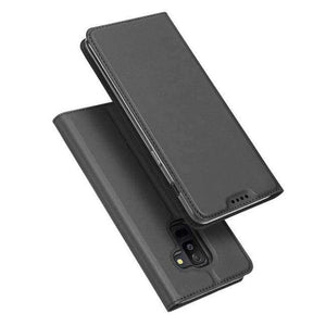 Planet Gates Gray / For A6 2018 Samsung Galaxy A8 2018 Case Luxury PU Leather Flip Cover For Samsung Galaxy A6 Plus 2018 J7 2017 J3 J5 Phone Cases