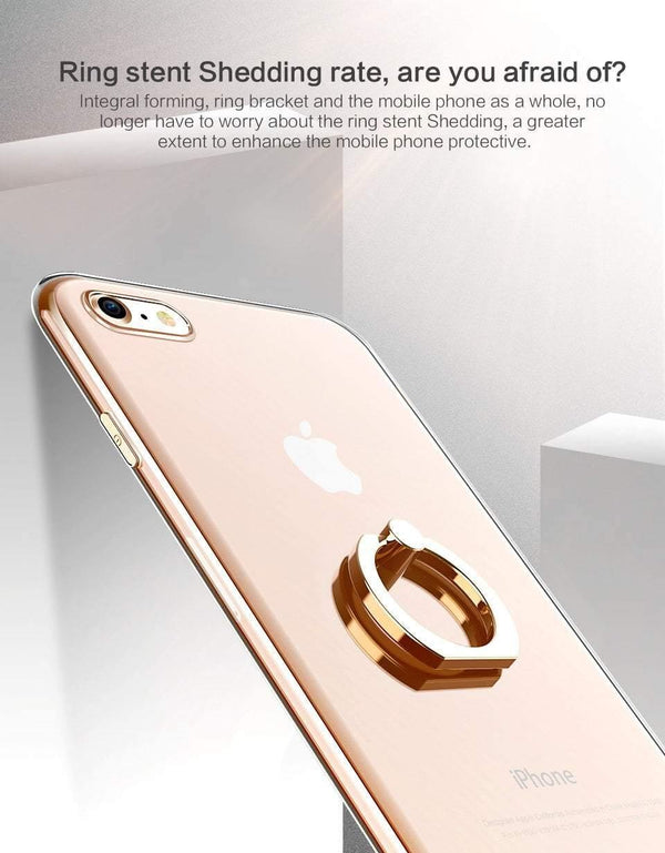 Planet Gates Gray / For iphone 6 6s PZOZ Ring Holder Case For iPhone X 6 6s 7 8 Plus 7P 8P Luxury Silicone Mobile Phone   Protective Case Soft TPU Back Cover Shell