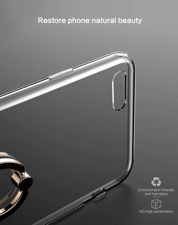 Planet Gates Gray / For iphone 6 6s PZOZ Ring Holder Case For iPhone X 6 6s 7 8 Plus 7P 8P Luxury Silicone Mobile Phone   Protective Case Soft TPU Back Cover Shell