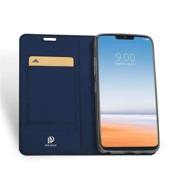Planet Gates Gray / For LG G7 LG G7 ThinQ Case Luxury PU Leather Flip Cover For LGG7 ThinQ Thin Q Phone Cases