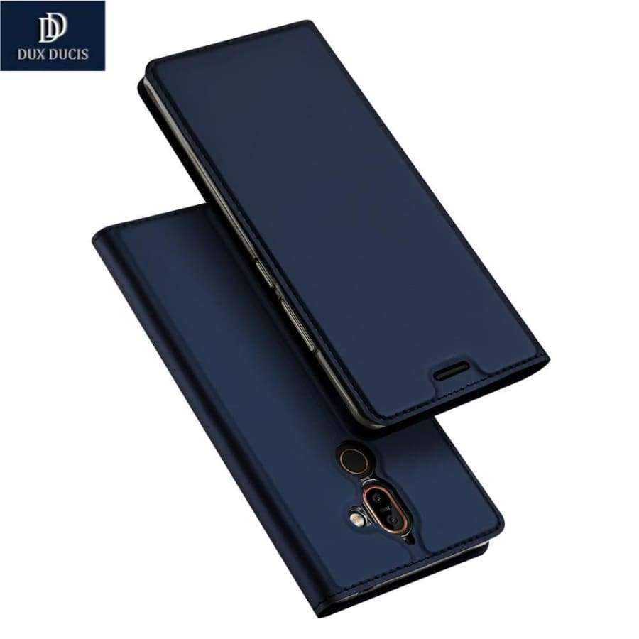 Planet Gates Gray / For Nokia 7 Plus Nokia 7 Plus Luxury Case Luxury PU Leather Kickstand Flip Cover For Nokia7 Plus Phone Cases 6.0"Inch