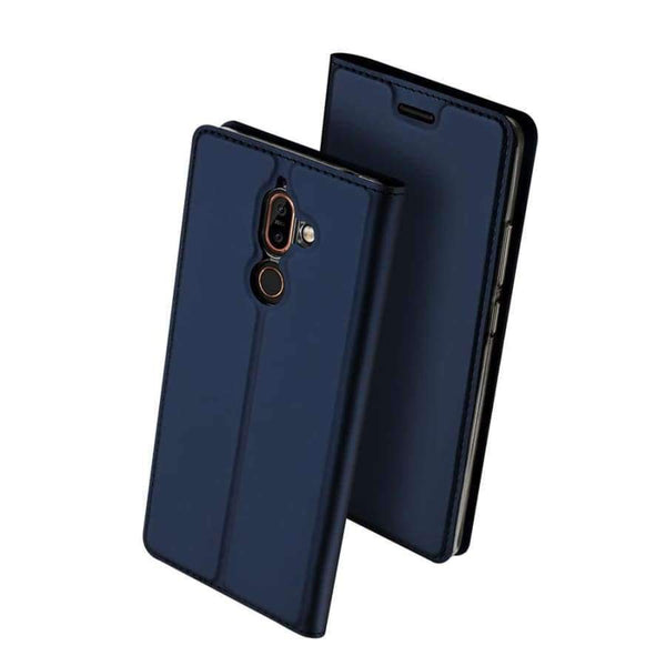 Planet Gates Gray / For Nokia 7 Plus Nokia 7 Plus Luxury Case Luxury PU Leather Kickstand Flip Cover For Nokia7 Plus Phone Cases 6.0"Inch