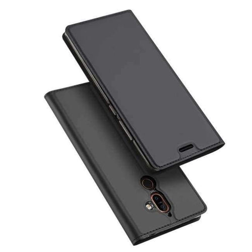 Planet Gates Gray / For Nokia 7 Plus Nokia 7 Plus Luxury Case Luxury PU Leather Kickstand Flip Cover For Nokia7 Plus Phone Cases 6.0"Inch