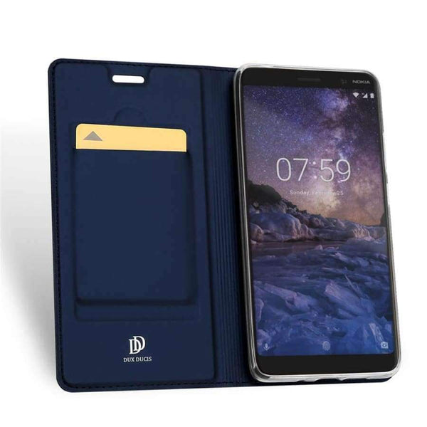 Planet Gates Gray / For Nokia 7 Plus Nokia 7 Plus Luxury Case Luxury PU Leather Kickstand Flip Cover For Nokia7 Plus Phone Cases 6.0"Inch