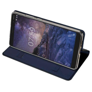 Planet Gates Gray / For Nokia 7 Plus Nokia 7 Plus Luxury Case Luxury PU Leather Kickstand Flip Cover For Nokia7 Plus Phone Cases 6.0"Inch