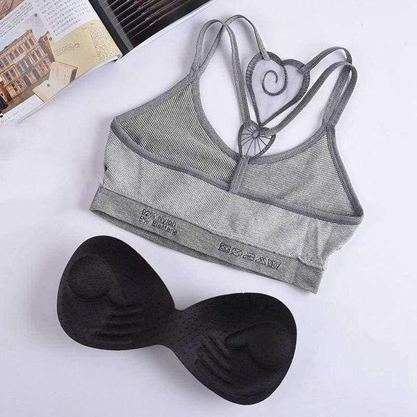 Planet Gates Gray Girls Bra for Kids with Pads Young Teenage Girl Underwear Children Training Sport Bra Wireless Undergarments Clothes Lingerie