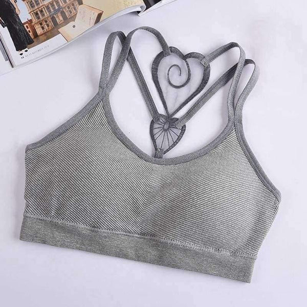 Planet Gates Gray Girls Bra for Kids with Pads Young Teenage Girl Underwear Children Training Sport Bra Wireless Undergarments Clothes Lingerie