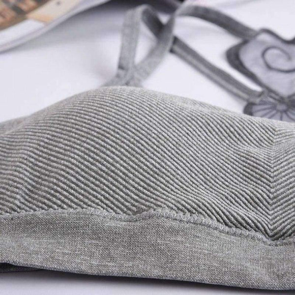 Planet Gates Gray Girls Bra for Kids with Pads Young Teenage Girl Underwear Children Training Sport Bra Wireless Undergarments Clothes Lingerie