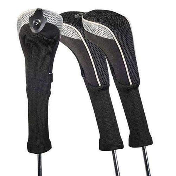 Planet Gates Gray Golf Club Head Cover 3pcs/set Golf Accessories Interchangeable No. HeadCovers Protect Set CTMT-01