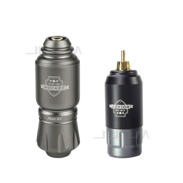 Planet Gates gray gray Tattoo Kit Rocket Mini Rotary RCA Battery Machine Pen With Powerful Tattoo Power Supply Mini Wireless Set  Makeup Tools
