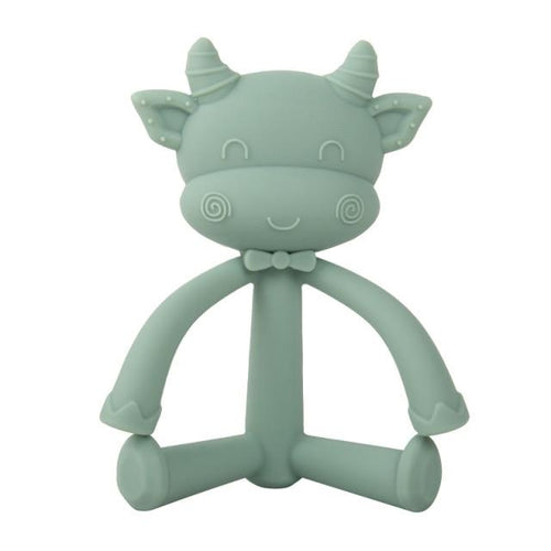 Planet Gates gray green 1Pcs Baby Teething Toys Cute Cartoon Teeth Biting Toy Food Grade Silicone Infant Supplies Teether Holders Baby Pacifier Teethers