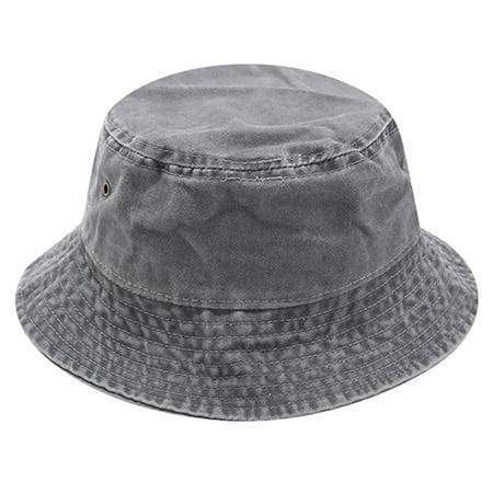 Planet Gates Gray / head 55-58cm Fisherman Hat Panama Denim Bucket Hats Outdoor Men Women Washed Cotton Bucket Cap Fashion Hip Hop Gorros Bob Hat