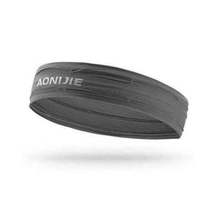 Planet Gates Gray Headband Sport Elastics Sweatband Anti Sweat Hairband Yoga Accessories Gym Fitness Tennis Running Fitness Headband