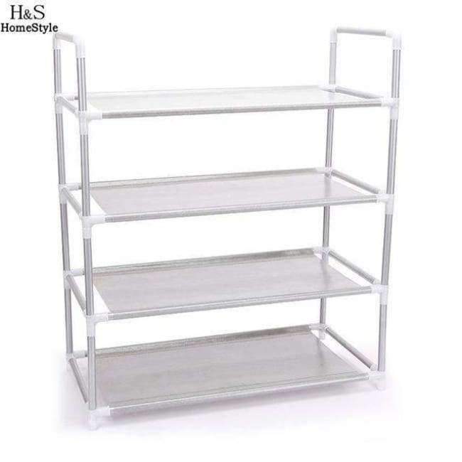 Planet Gates Black Home Shelf 4 Storage New Black Living Gray Bedroom Multi-functional Shelves room Layers Metal Shoes Room Square Four