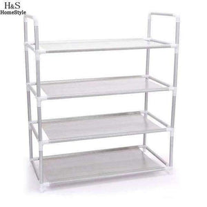 Planet Gates Gray Home Shelf 4 Storage New Black Living Gray Bedroom Multi-functional Shelves room Layers Metal Shoes Room Square Four