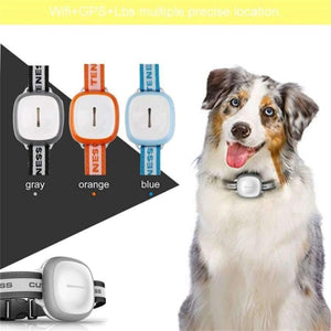 Planet Gates gray Intelligent Wireless Pet Finder GPS Waterproof Pet Dog Cat Accurate Collar Anti-Lost Security Tracker Locator Device