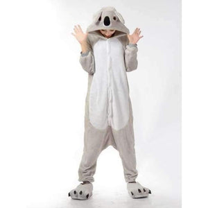 Planet Gates Gray koala / S Halloween Wholesale Animal Stitch Star Unicorn onesie Adult Unisex Cosplay Costume Women Pajamas Sleepwear Adult Winter