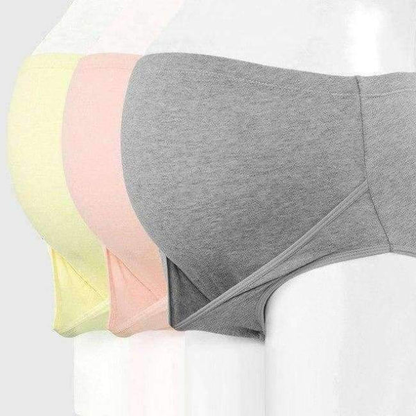 Planet Gates Gray / L 3 PCS/Lot Plus size Cotton Maternity Panties for Pregnant Women underwear High Waist Briefs Pregnancy Intimates Clothing