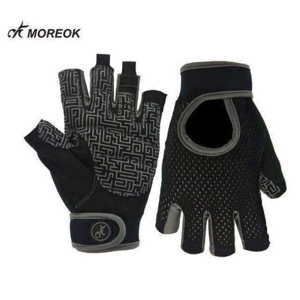Planet Gates Gray / L Cycling Gloves Female Fitness Sport Gloves Half Finger MTB Bike Glove Road Bike Bicycle Gloves Bicycle Accessories