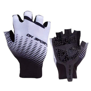 Planet Gates Gray / L Cycling Gloves Half Finger Gel Sports Racing Bicycle Mittens Women Men Summer Road Bike Anti-slip Outdoor Gloves