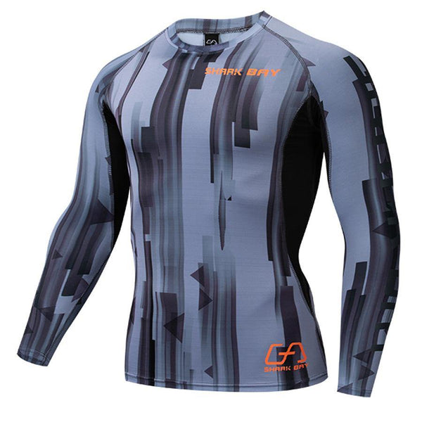 Mens Compression Long Sleeve T-shirt Gyms Fitness Bodybuilding Skinny Quick Dry T Shirt Male Brand Tees Tops Crossfit Clothing