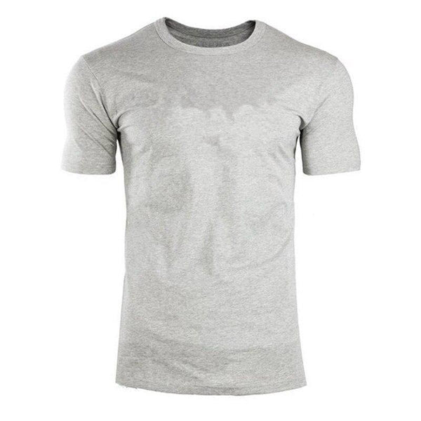 Mens Short Sleeve Solid Cotton T-shirt Gyms Fitness Bodybuilding Workout T Shirts Summer Casual Slim Tee Tops Crossfit Apparel