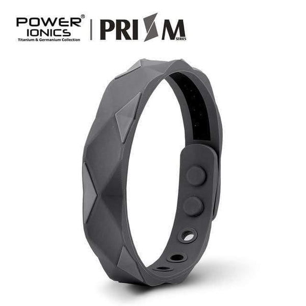 Planet Gates Gray / L Power Ionics Prism 2000 Ions Titanium Germanium Wristband Bracelet Balance Energy Balance Human Body
