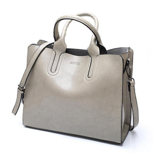 Planet Gates gray Leather Handbags Big Women Bag High Quality Casual Female Bags Trunk Tote Spanish Brand Shoulder Bag Ladies Large Bolsos