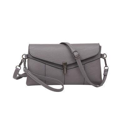 Planet Gates Gray Leather handbags  women wedding clutches ladies party purse famous designer crossbody shoulder messenger bags