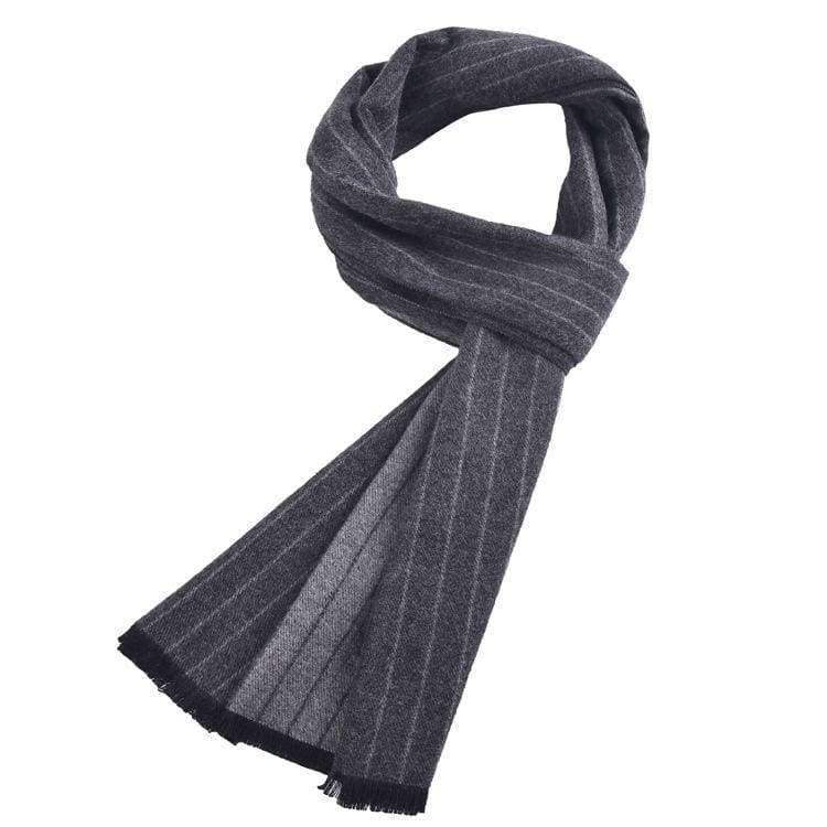 Planet Gates Gray Leo anvi Brand Scarf men luxury striped Business Warm Cashmere Scarf Soft Tassel ethnic Shawl Wrap Winter scarf men scarves
