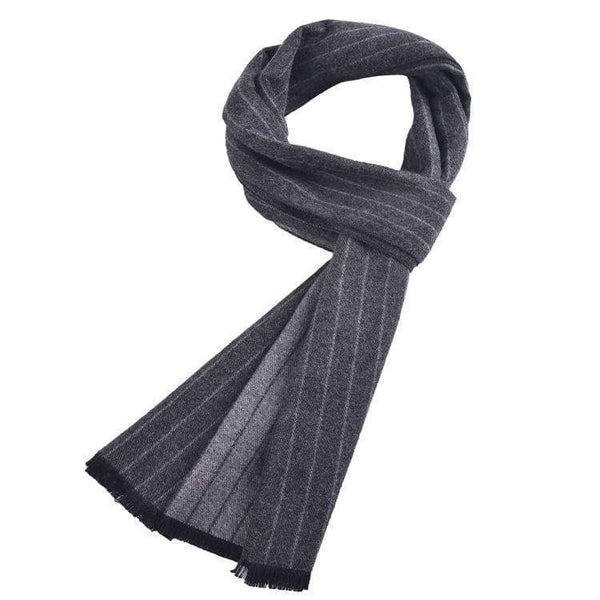 Planet Gates Gray Leo anvi Brand Scarf men luxury striped Business Warm Cashmere Scarf Soft Tassel ethnic Shawl Wrap Winter scarf men scarves