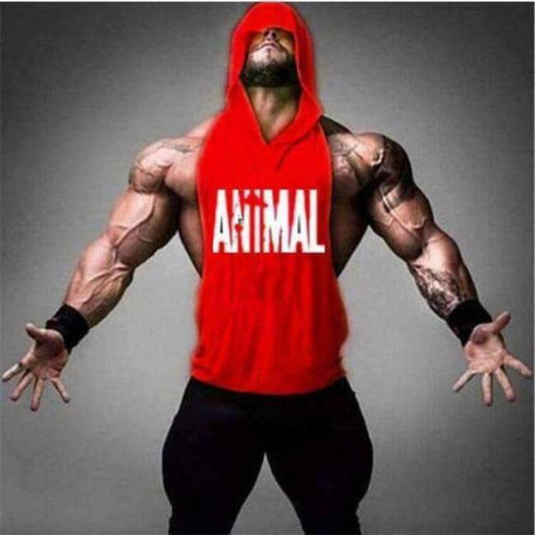 Animal Fitness Stringer Hoodies Muscle Shirt Bodybuilding Clothing Gyms Tank Top Mens Sporting Sleeveless T shirts