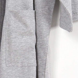 Planet Gates Gray / M Kimono Pajamas set Men Sleep Spring Autumn Knitted 100% Cotton Lounge clothing Mens Sleep Kimono