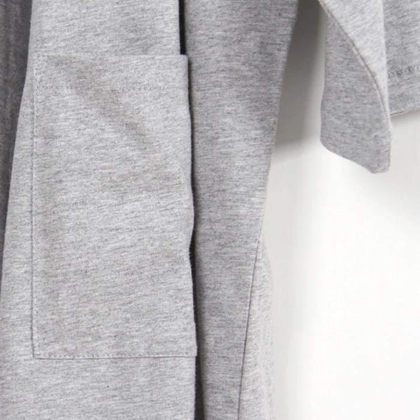 Planet Gates Gray / M Kimono Pajamas set Men Sleep Spring Autumn Knitted 100% Cotton Lounge clothing Mens Sleep Kimono
