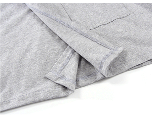 Planet Gates Gray / M Kimono Pajamas set Men Sleep Spring Autumn Knitted 100% Cotton Lounge clothing Mens Sleep Kimono