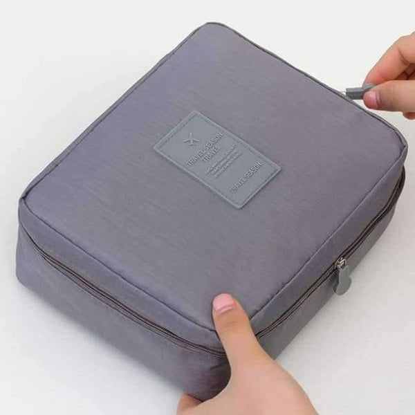 Planet Gates Gray Makeup bag Cosmetic bag Case Make Up Organizer Toiletry Storage Neceser Rushed Floral Nylon Zipper New Travel Wash pouch