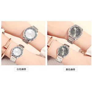 Planet Gates gray man Lovers Watch Men And Women Luxury Watch for Couples Stainless Steel Strap Fashion Calendar Dress Quartz Wristwatches Box Packing