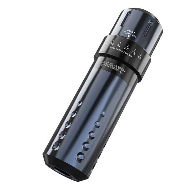 Planet Gates Gray Mast Adjustable Stroke Permanent Makeup Tattoo Pen Machine RCA Interface Professional Coreless Motor Tattoo Rotary Machine