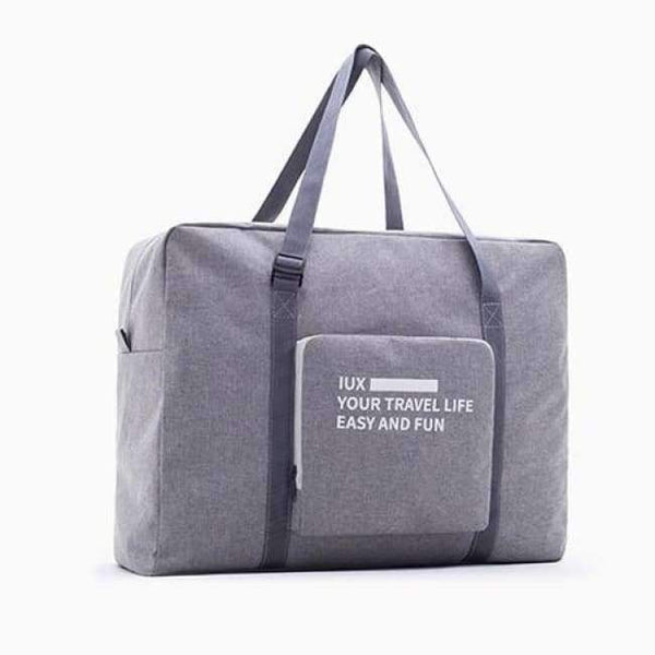 Men Waterproof Travel Bag Nylon Large Capacity Women Bag Folding Travel Bags Hand Luggage Packing Cubes Organizer Free Shipping - Gray