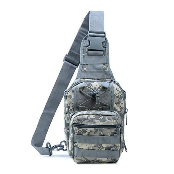 Planet Gates Gray Men Women Military Bag Tactical Chest Bags Unisex Fashion Camouflage HandBags Cool Camping Hiking Travel Shoulder Bags