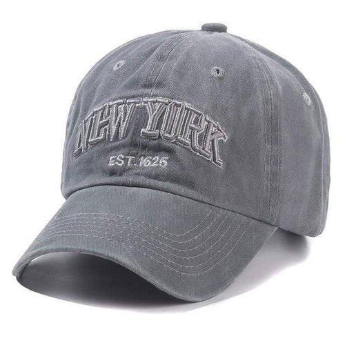 Planet Gates gray New York Washed Cotton Cap For Men Women Gorras Snapback Caps Baseball Caps Casquette Dad Hat Outdoors Cap