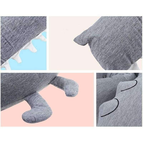 Planet Gates Gray Newborn Baby Bed Bumper 185cm Infant Bed Crib Protection Kid Baby Bedding Accessories Children Crocodile Pillow Toddler Room Toy